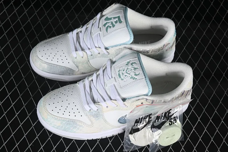 All Categories Nk SB Dunk Series Nk SB Dunk Low Low-top sneakers Nk Dunk Low CNY Year of the Dragon limited New Chinese style customization Steam Puppet-Third Prince White Ao Bing SB low-top casual sneakers DV0831-101